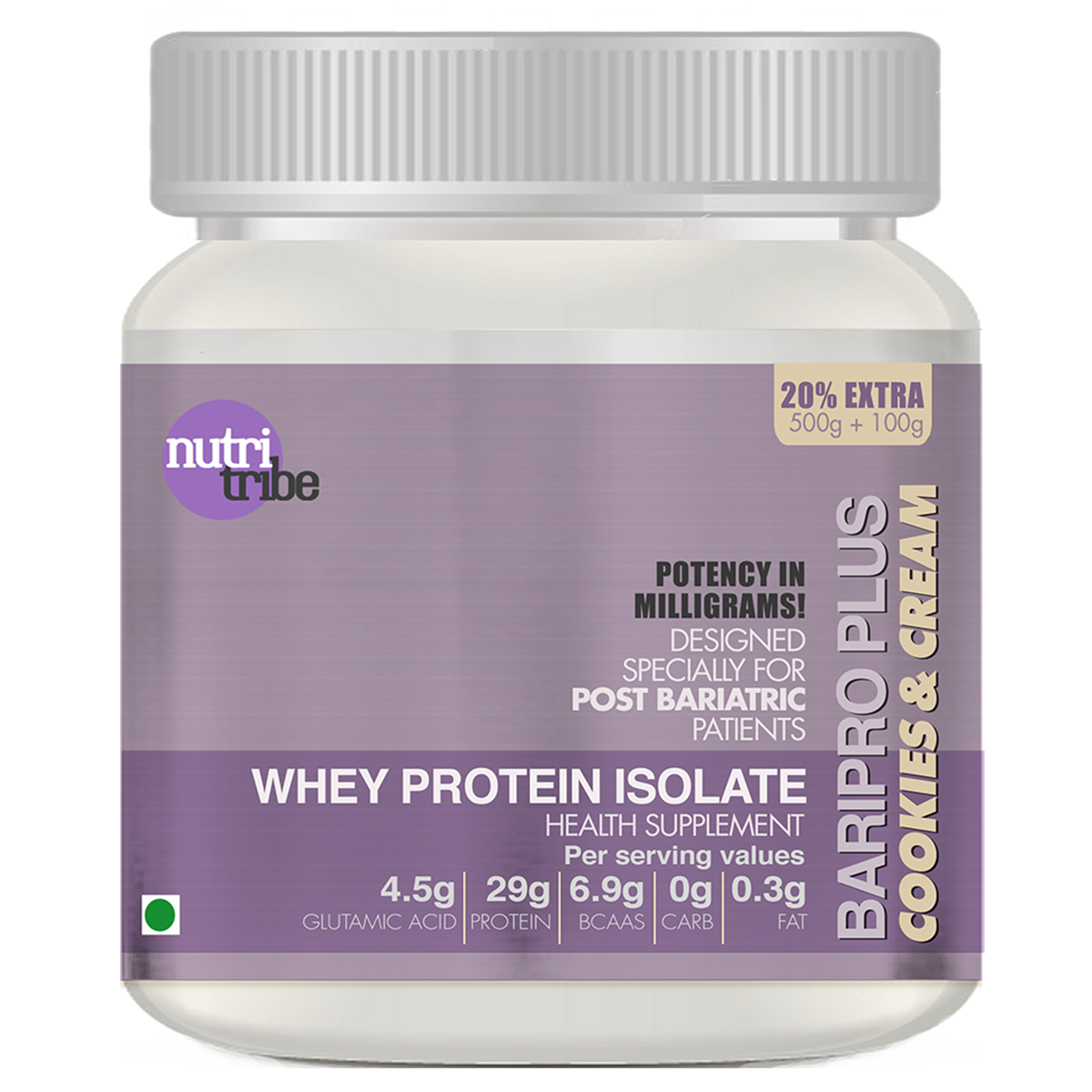 Baripro Plus - Whey Protein Isolate Cookies & Cream