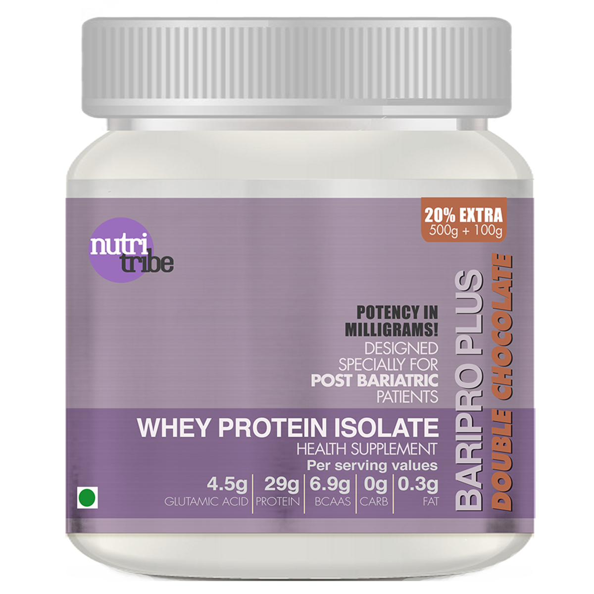 Baripro Plus - Whey Protein Isolate Double Chocolate